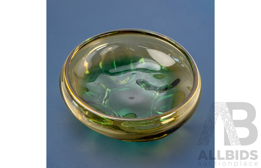 Vintage Somerso Art Glass Bowl