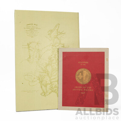 Two Vintage Books, Description of the Barossa Range in South Australia by 'Agicola' 1979 and Statues of the Order of the British Empire, 1948