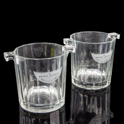 Pair of Moet & Chandon Petite Liqueur Glass Ice Buckets