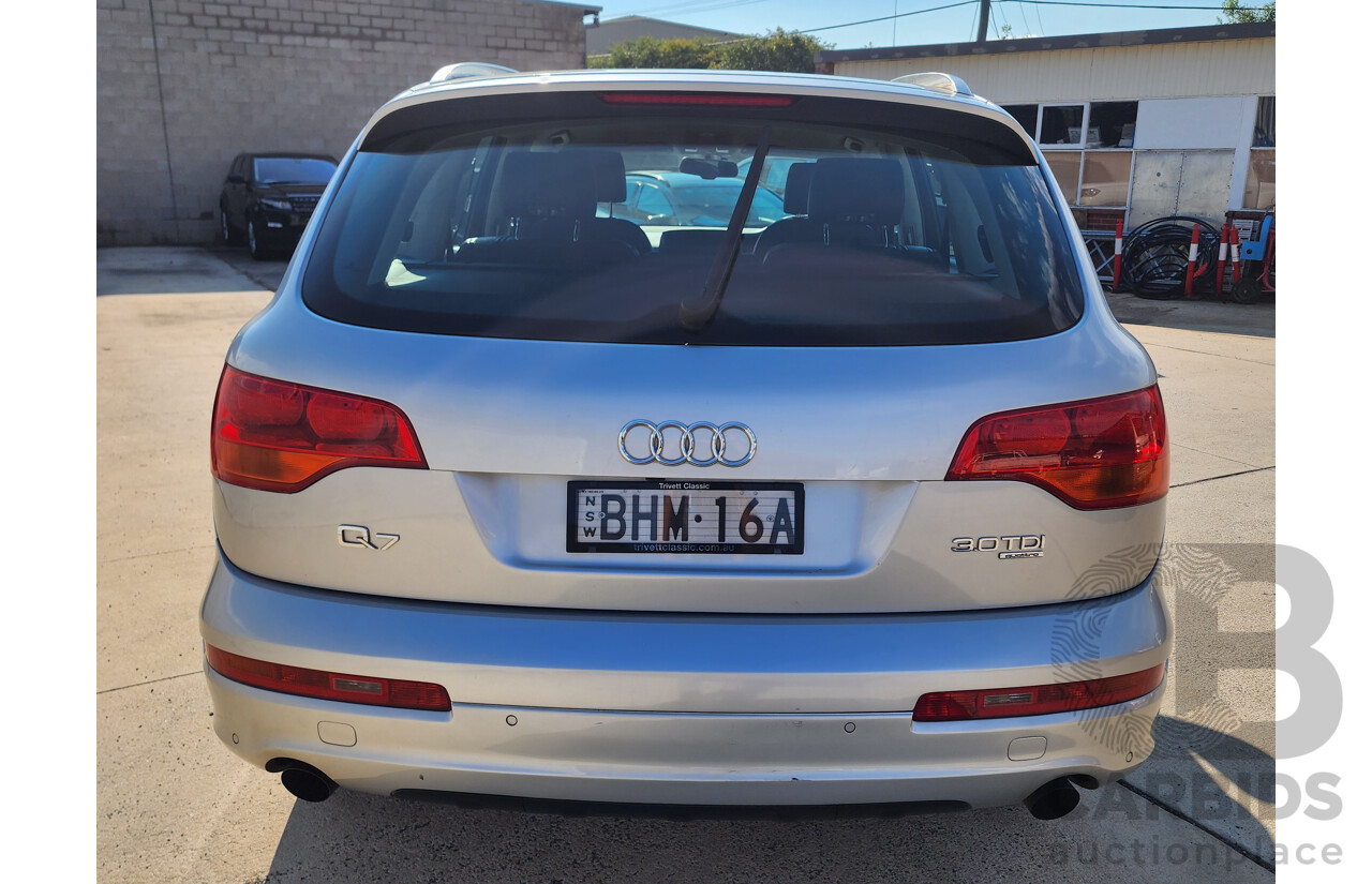 9/2008 Audi Q7 3.0 TDI Quattro MY08 UPGRADE 4d Wagon Silver 3.0L