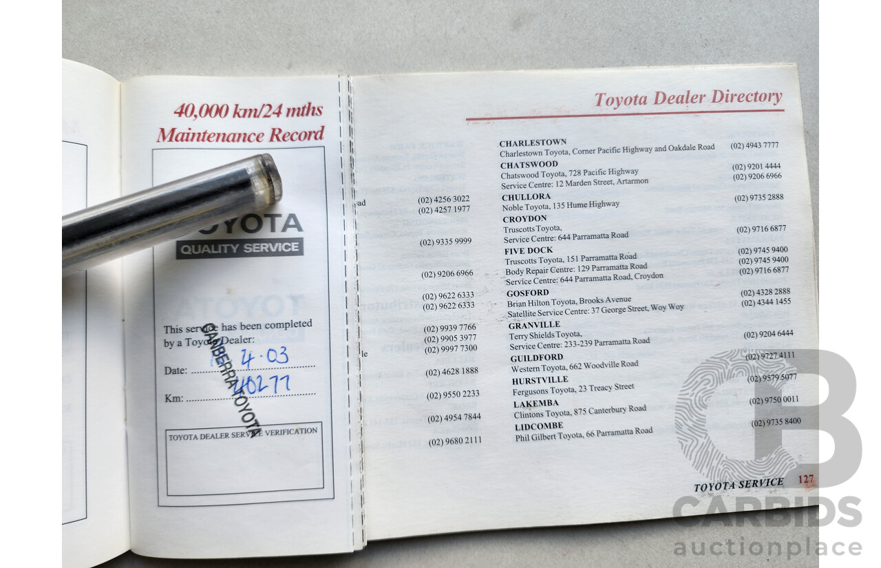 4/2001 Toyota Landcruiser Prado 50TH Anniversary (4x4) VZJ95R 4d Wagon Silver 3.4L