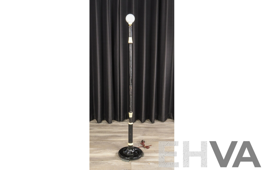 Art Deco Floor Lamp with Bakelite Base by Tilley
