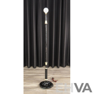 Art Deco Floor Lamp with Bakelite Base by Tilley