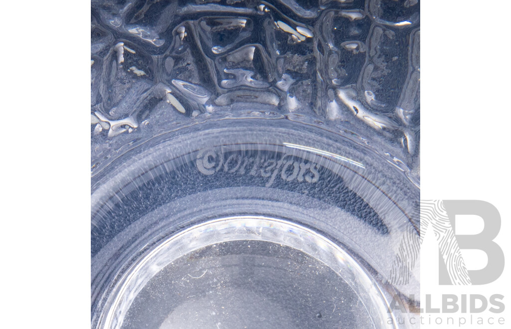 Set of Eight Kosta Boda and Orrefors Hand Crafted Crystal Votive Holders