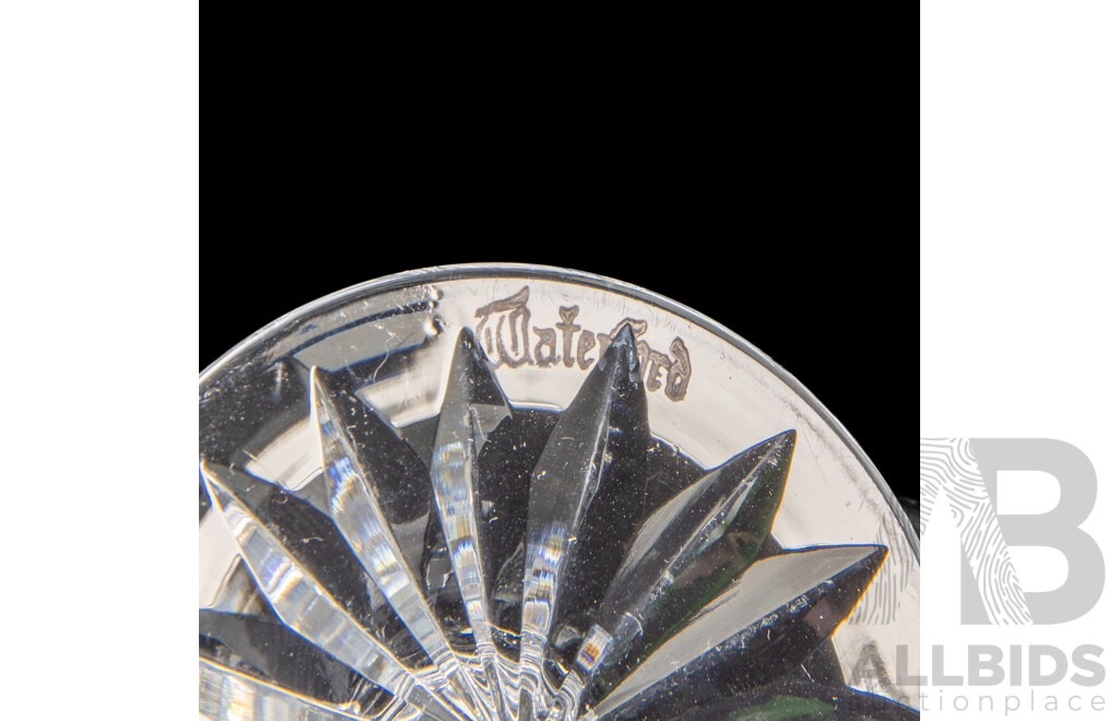 Set of Ten Vintage Waterford 'Lismore' White Wine Glasses