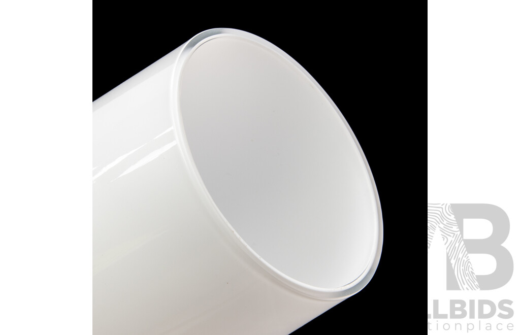 Set of Three Villeroy and Boch Hand Crafted Glass Vases