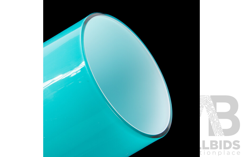 Set of Three Villeroy and Boch Hand Crafted Glass Vases