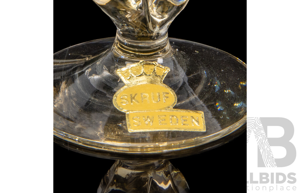 Collection of 20 'Ingridgulli' Stemware by Siegfried Stahl for Skruf