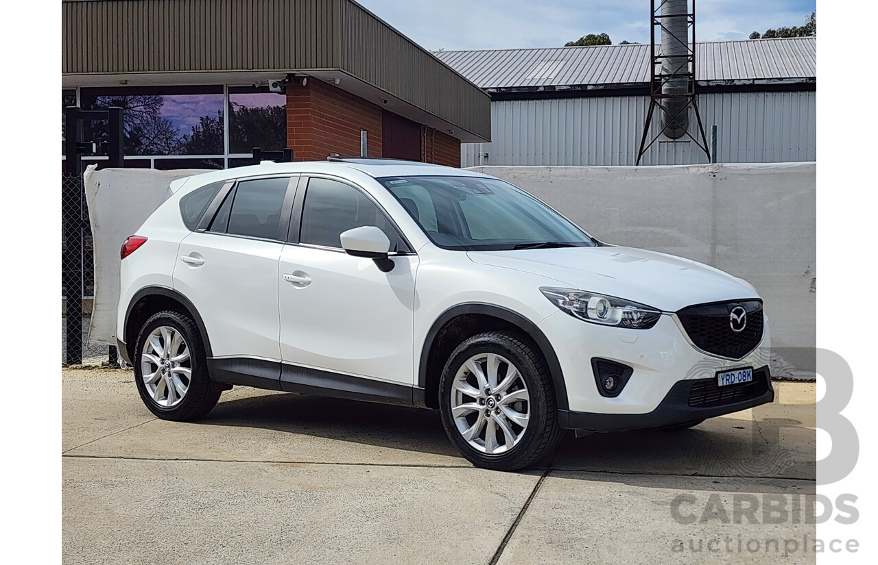 3/2014 Mazda Cx-5 Akera (4x4) MY13 UPGRADE 4d Wagon White 2.2L