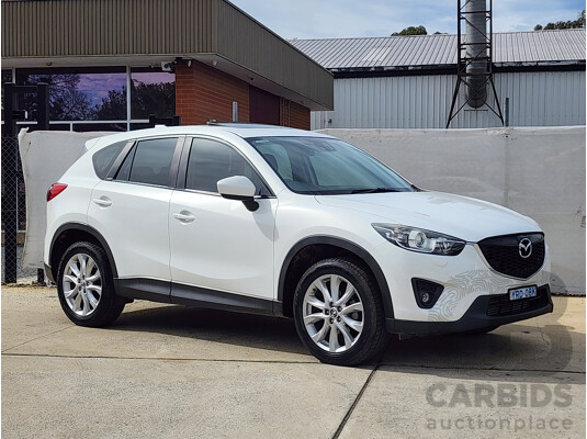 3/2014 Mazda Cx-5 Akera (4x4) MY13 UPGRADE 4d Wagon White 2.2L