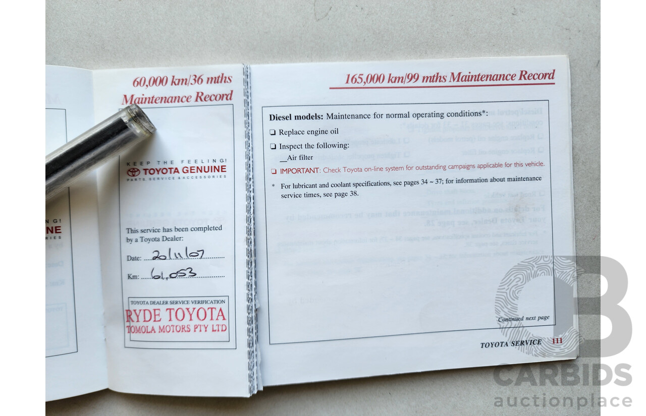 10/2004 Toyota Landcruiser Prado Grande (4x4) GRJ120R 4d Wagon Silver 4.0L