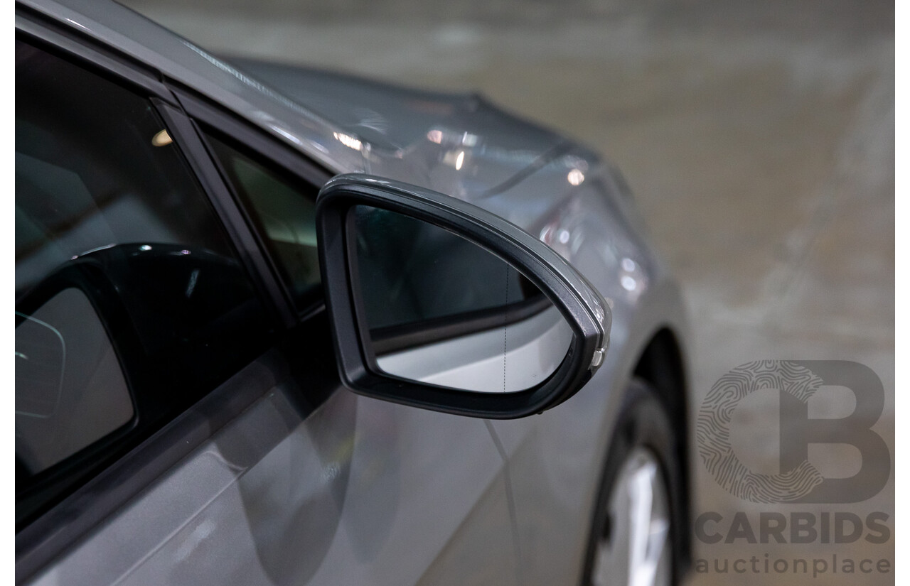 02/2018 Volkswagen Golf 110 TSI Comfortline (FWD) AU MY18 5d Hatchback Tungsten Silver Metallic Turbo 1.4L