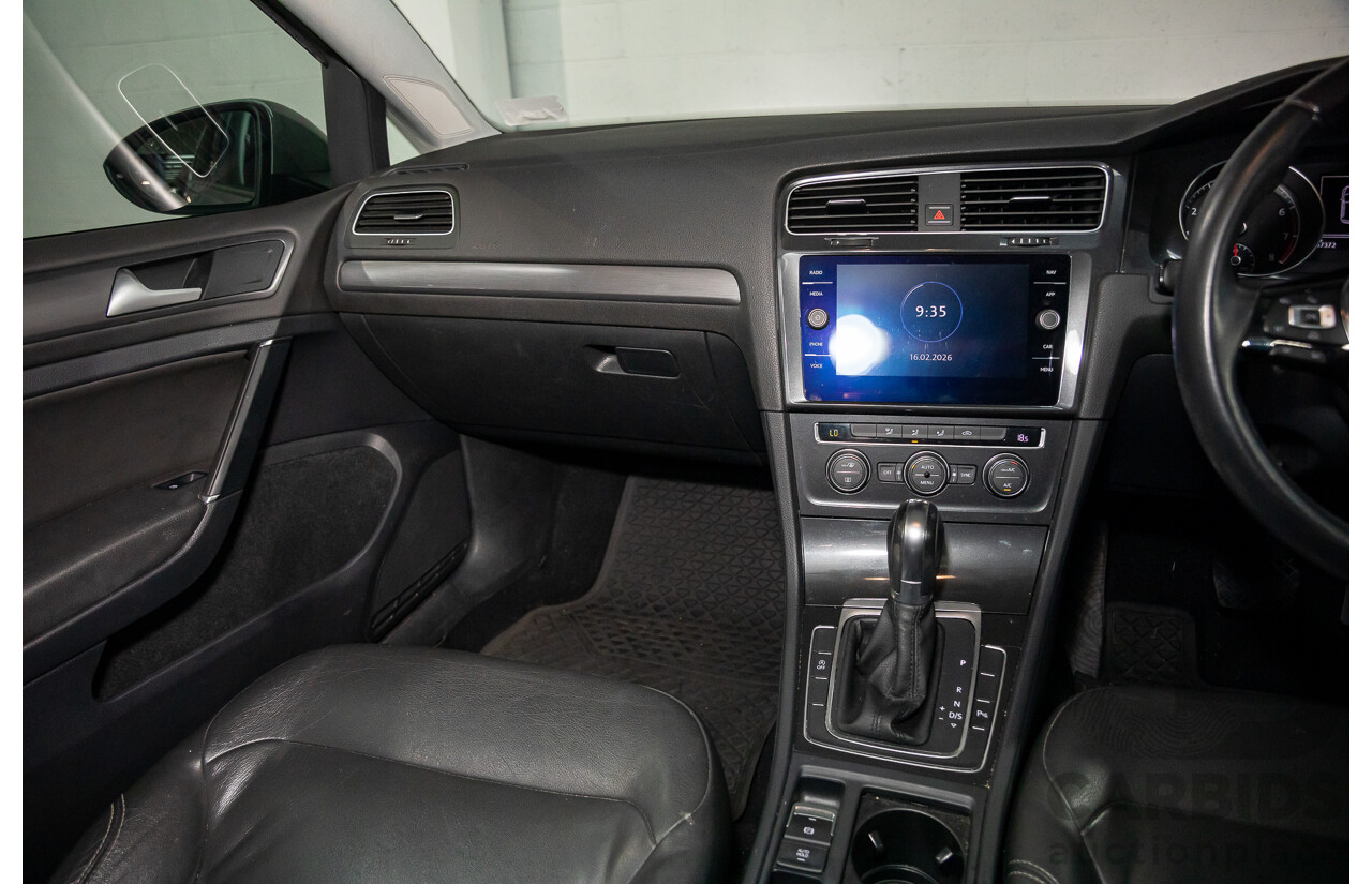 02/2018 Volkswagen Golf 110 TSI Comfortline (FWD) AU MY18 5d Hatchback Tungsten Silver Metallic Turbo 1.4L