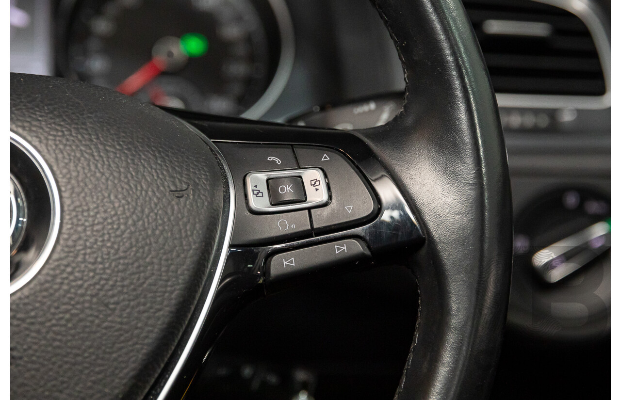 02/2018 Volkswagen Golf 110 TSI Comfortline (FWD) AU MY18 5d Hatchback Tungsten Silver Metallic Turbo 1.4L