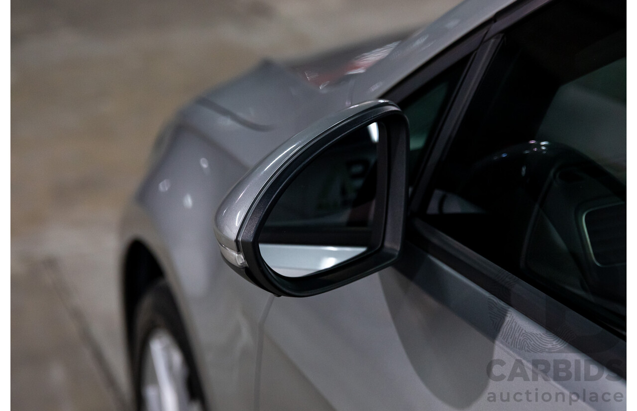 02/2018 Volkswagen Golf 110 TSI Comfortline (FWD) AU MY18 5d Hatchback Tungsten Silver Metallic Turbo 1.4L