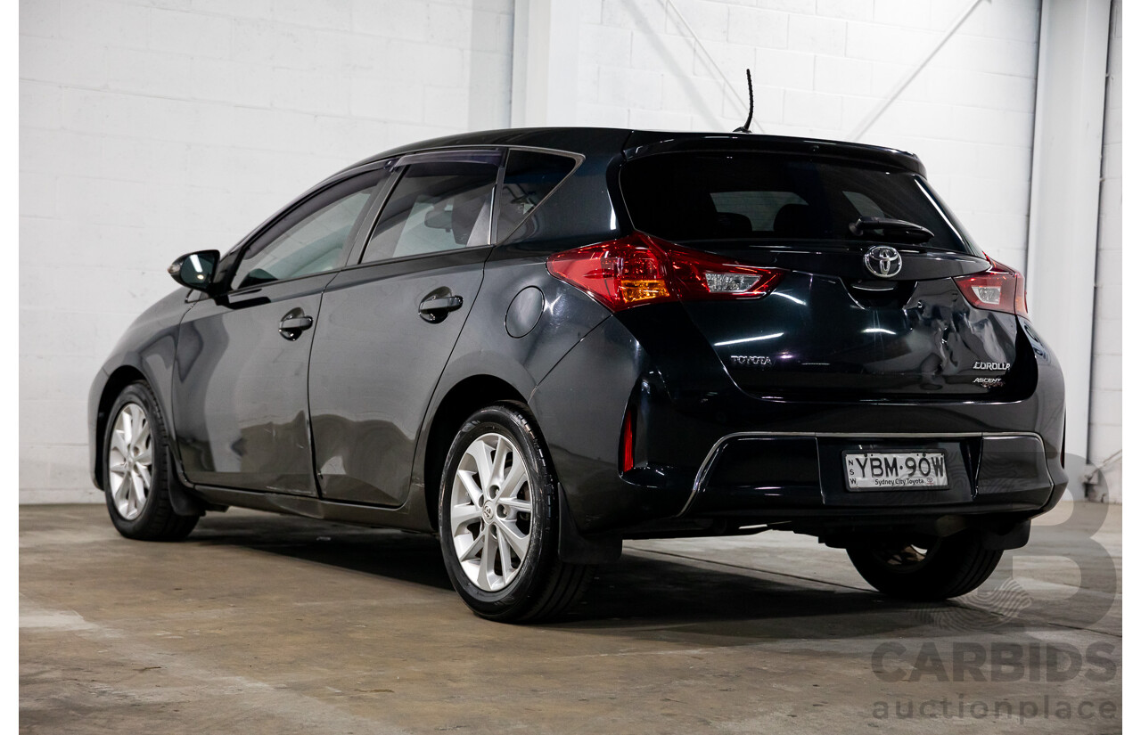 5/2014 Toyota Corolla Ascent Sport ZRE182R 5d Hatchback Attitude Black Metallic 1.8L