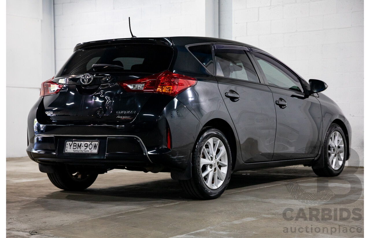 5/2014 Toyota Corolla Ascent Sport ZRE182R 5d Hatchback Attitude Black Metallic 1.8L