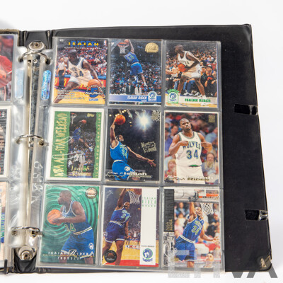 L12 - Folder of Vintage NBA Basketball Trading Cards