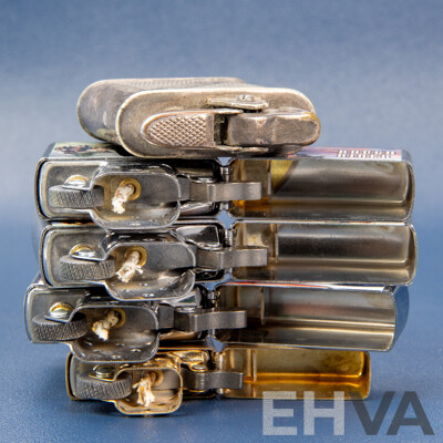 L61 - Collection of Four Zippo Flint Lighters and an Arlington