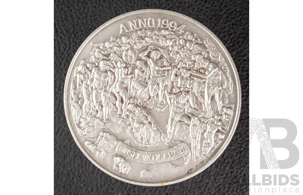 L101 - Vatican Museum 1994 Silver Michelangelo Medal .925