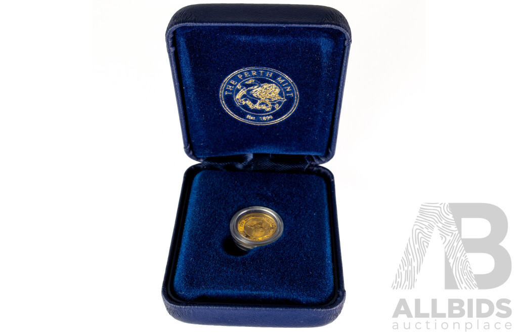 Australian Perth Mint 2002 Gold Five Dollar Coin, Australian Nugget .999
