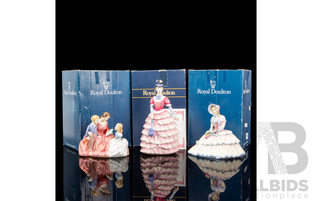 Collection of Three Boxed Royal Doulton Lady Figures