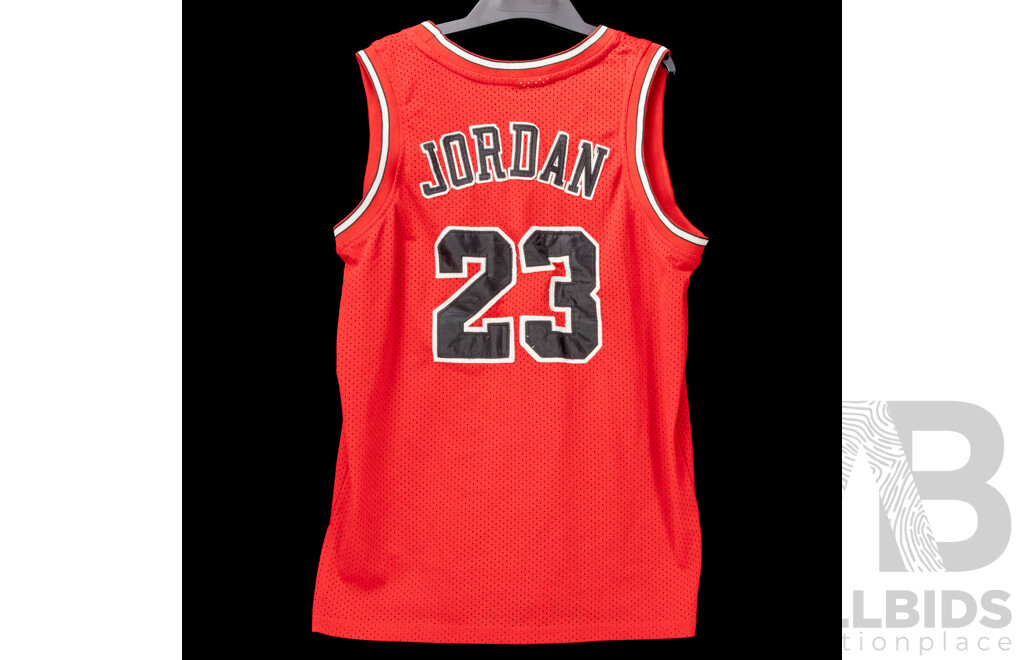 L13 - Collection of Seven Chicago Bull Basket Ball Jerseys