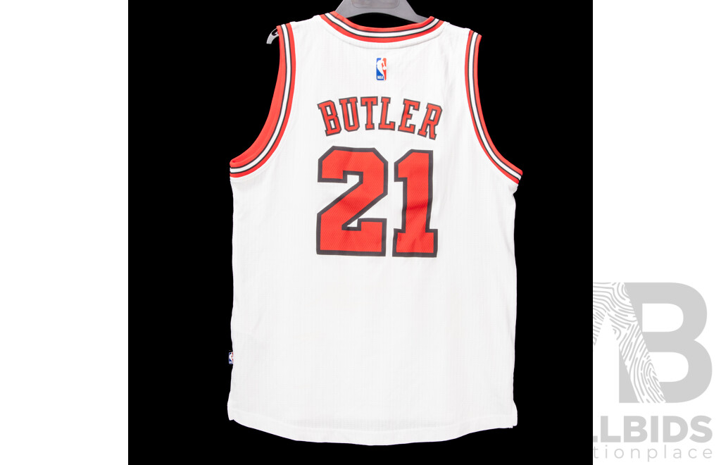 L13 - Collection of Seven Chicago Bull Basket Ball Jerseys