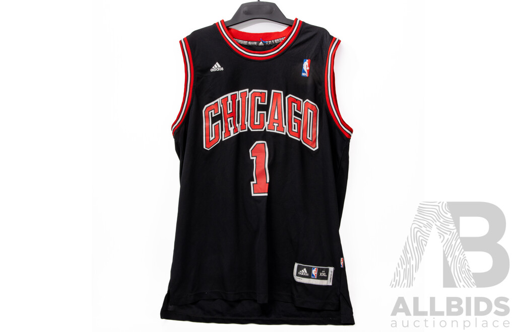 L13 - Collection of Seven Chicago Bull Basket Ball Jerseys