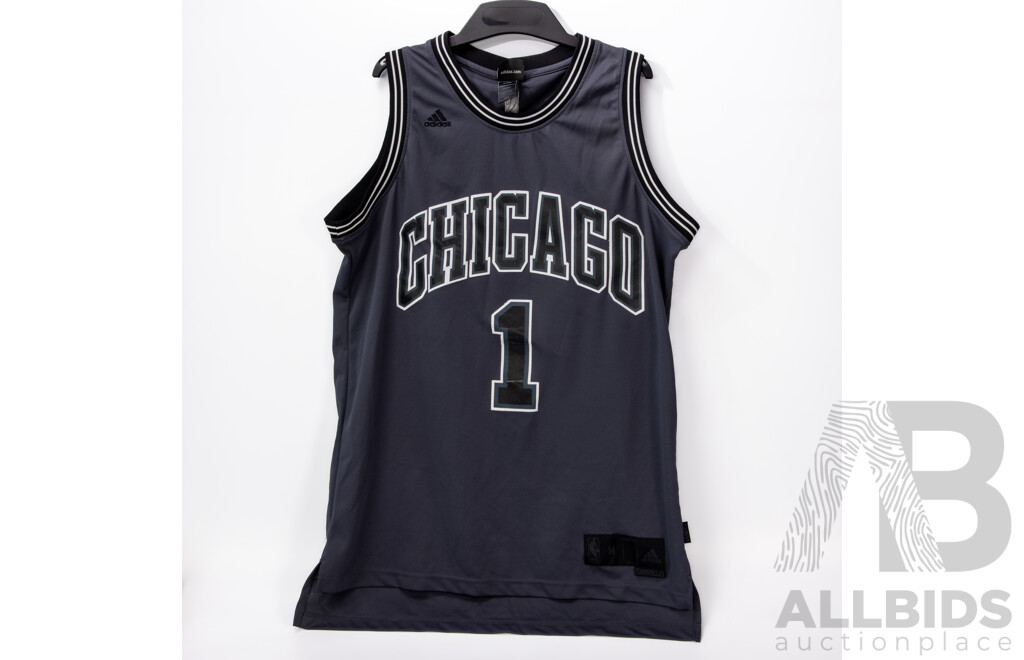 L13 - Collection of Seven Chicago Bull Basket Ball Jerseys