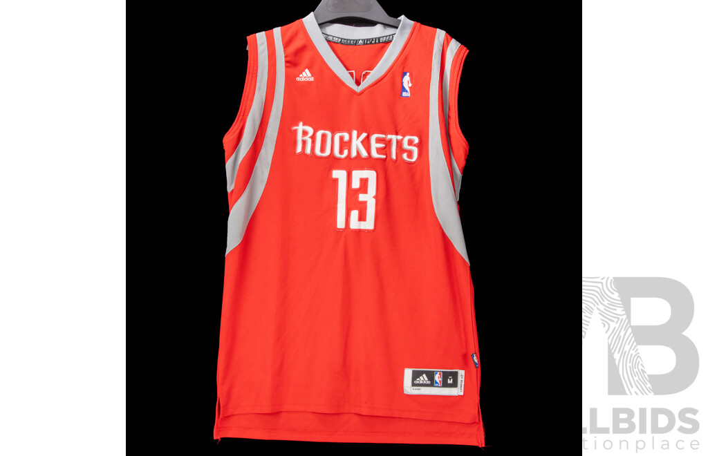 Collection of Five Various NBA Basketball Jerseys