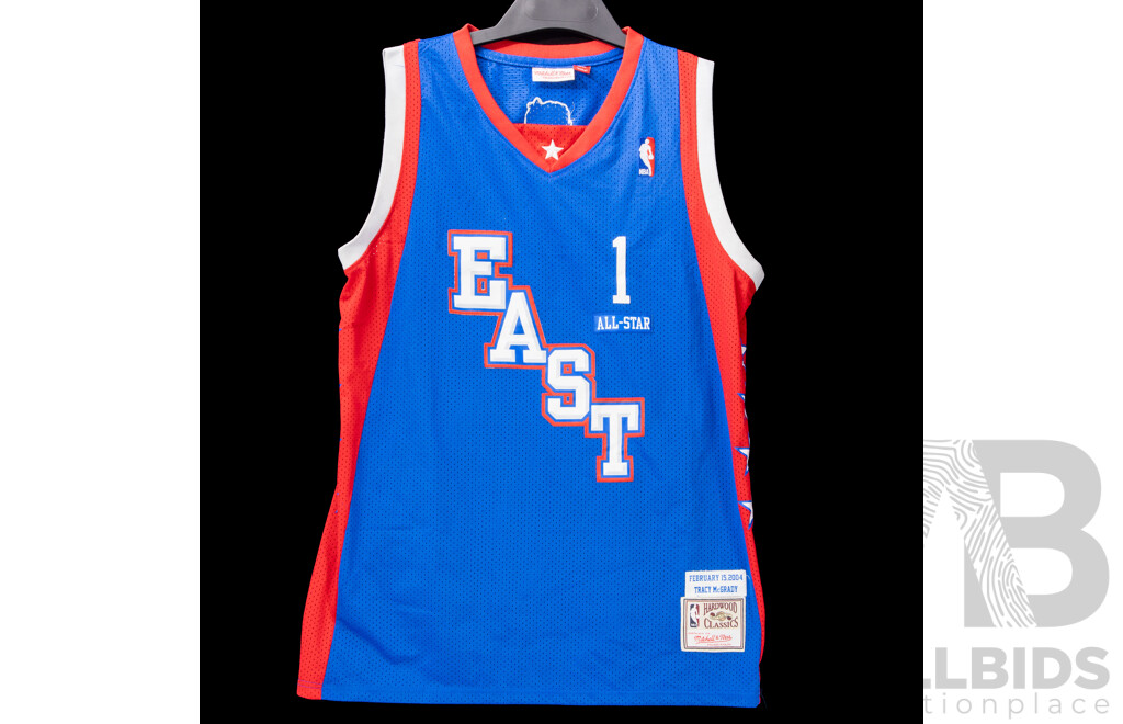 Collection of Five Various NBA Basketball Jerseys