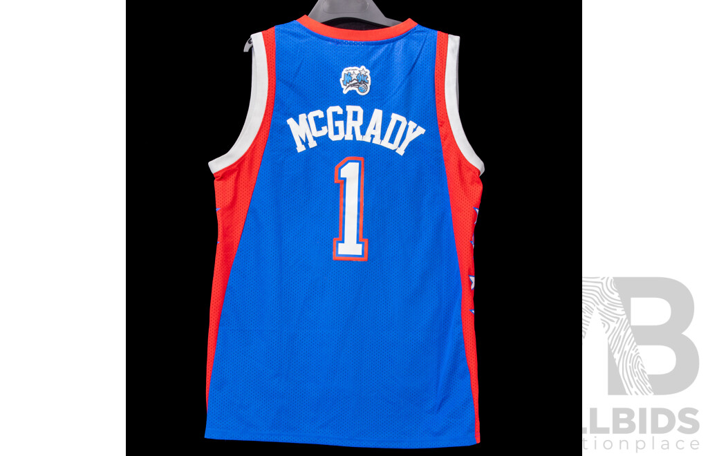 Collection of Five Various NBA Basketball Jerseys