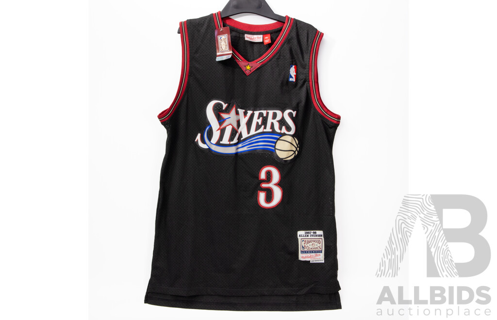 Collection of Five Various NBA Basketball Jerseys