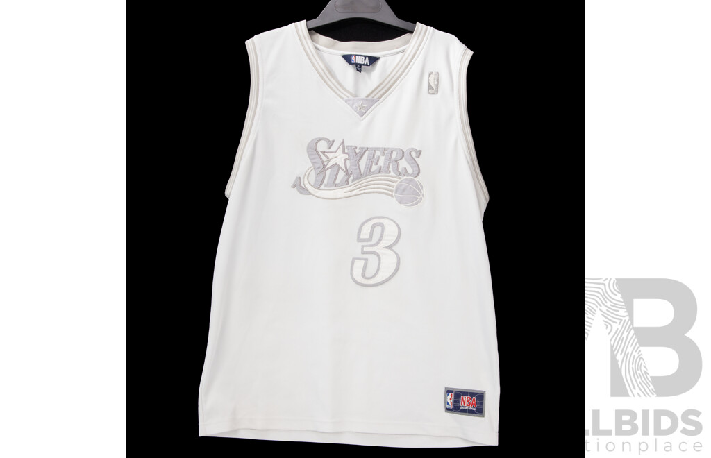 Collection of Five Various NBA Basketball Jerseys