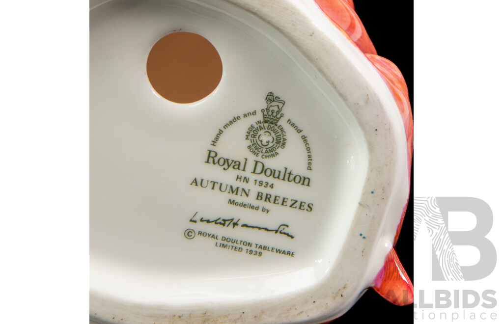 Pair of Vintage Royal Doulton Figures Inc Sweet & Twenty with Autumn Breezes