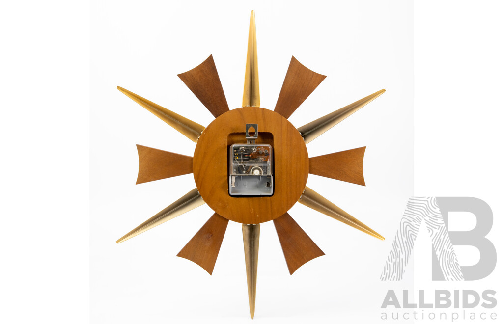Vintage Junghans Starburst Wall Clock in Original Box