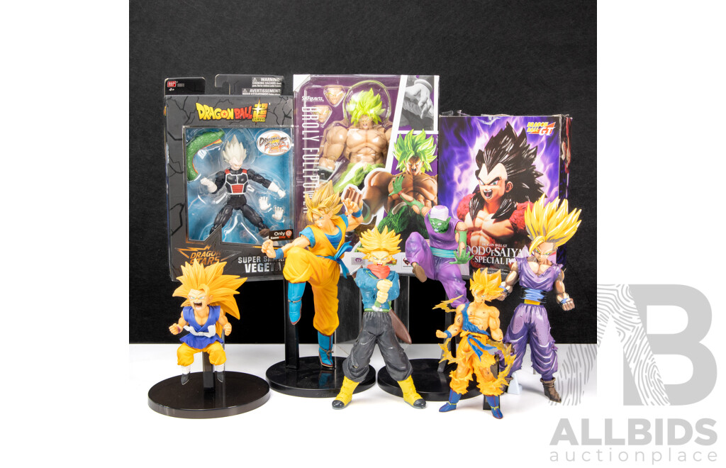 Large Collection of Various Dragon Ball Z Figures