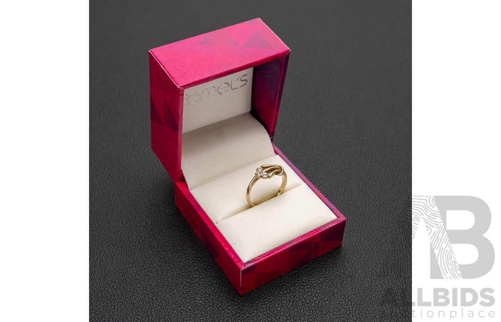 9ct Yellow Gold Vintage Ring - Size H