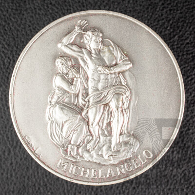 L101 - Vatican Museum 1994 Silver Michelangelo Medal .925