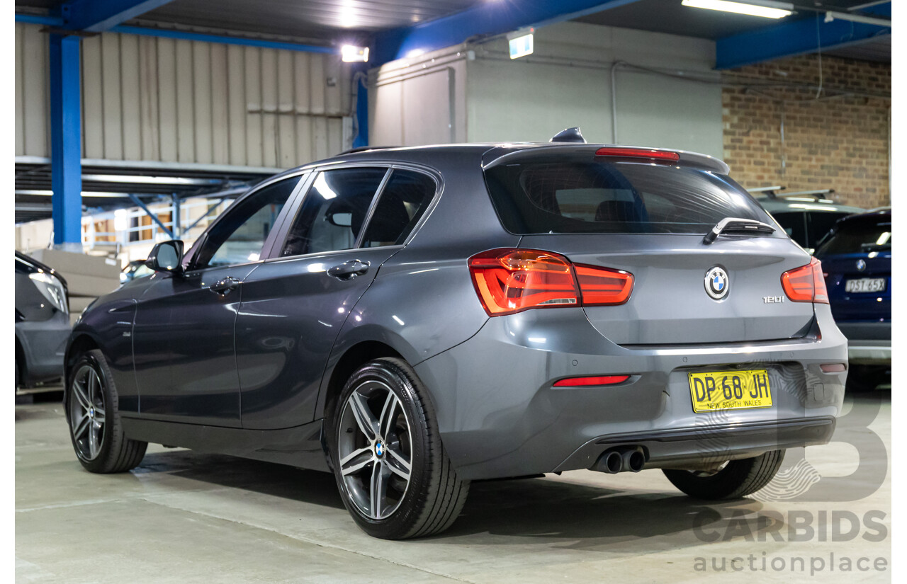 09/2016 BMW 120i Sport Line (RWD) F20 LCI MY17 5d Hatchback Mineral Grey Metallic Turbo 2.0L
