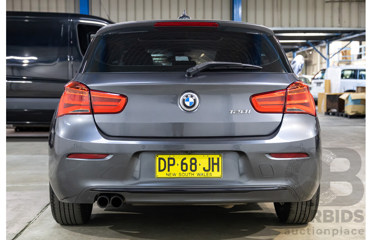 09/2016 BMW 120i Sport Line (RWD) F20 LCI MY17 5d Hatchback Mineral Grey Metallic Turbo 2.0L