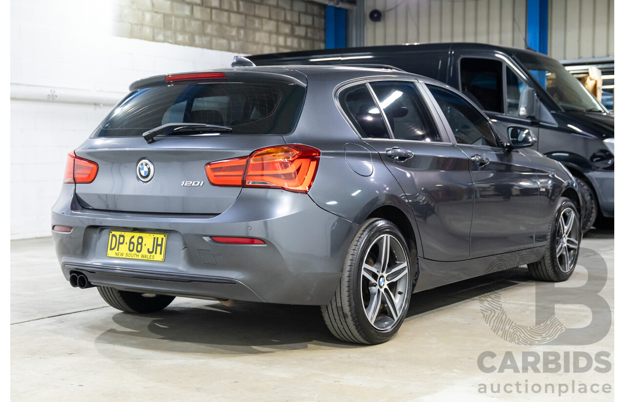 09/2016 BMW 120i Sport Line (RWD) F20 LCI MY17 5d Hatchback Mineral Grey Metallic Turbo 2.0L