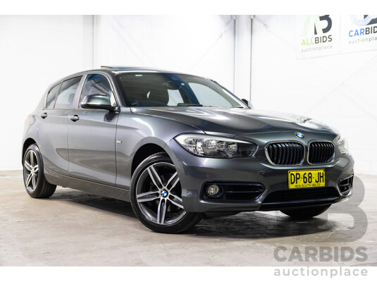 09/2016 BMW 120i Sport Line (RWD) F20 LCI MY17 5d Hatchback Mineral Grey Metallic Turbo 2.0L