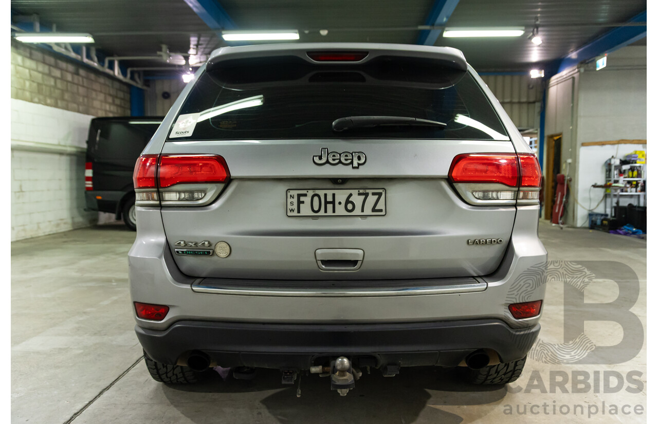 5/2014 Jeep Grand Cherokee Laredo (4x4) WK MY14 4d Wagon Billet Silver Metallic Turbo Diesel 3.0L
