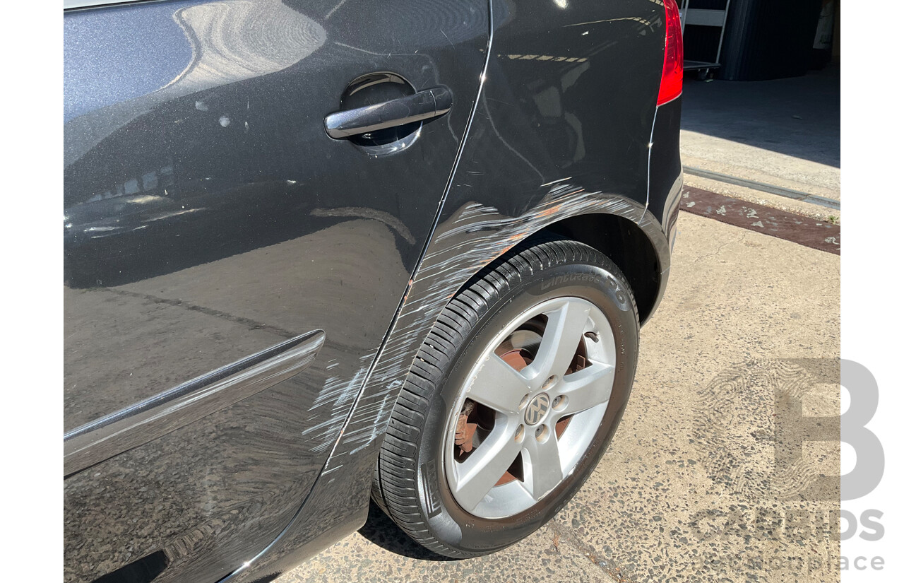 6/2008 Volkswagen Golf 2.0 TDI Pacific 1K MY08 Upgrade 5d Hatchback Deep Black Pearl Turbo Diesel 2.0L