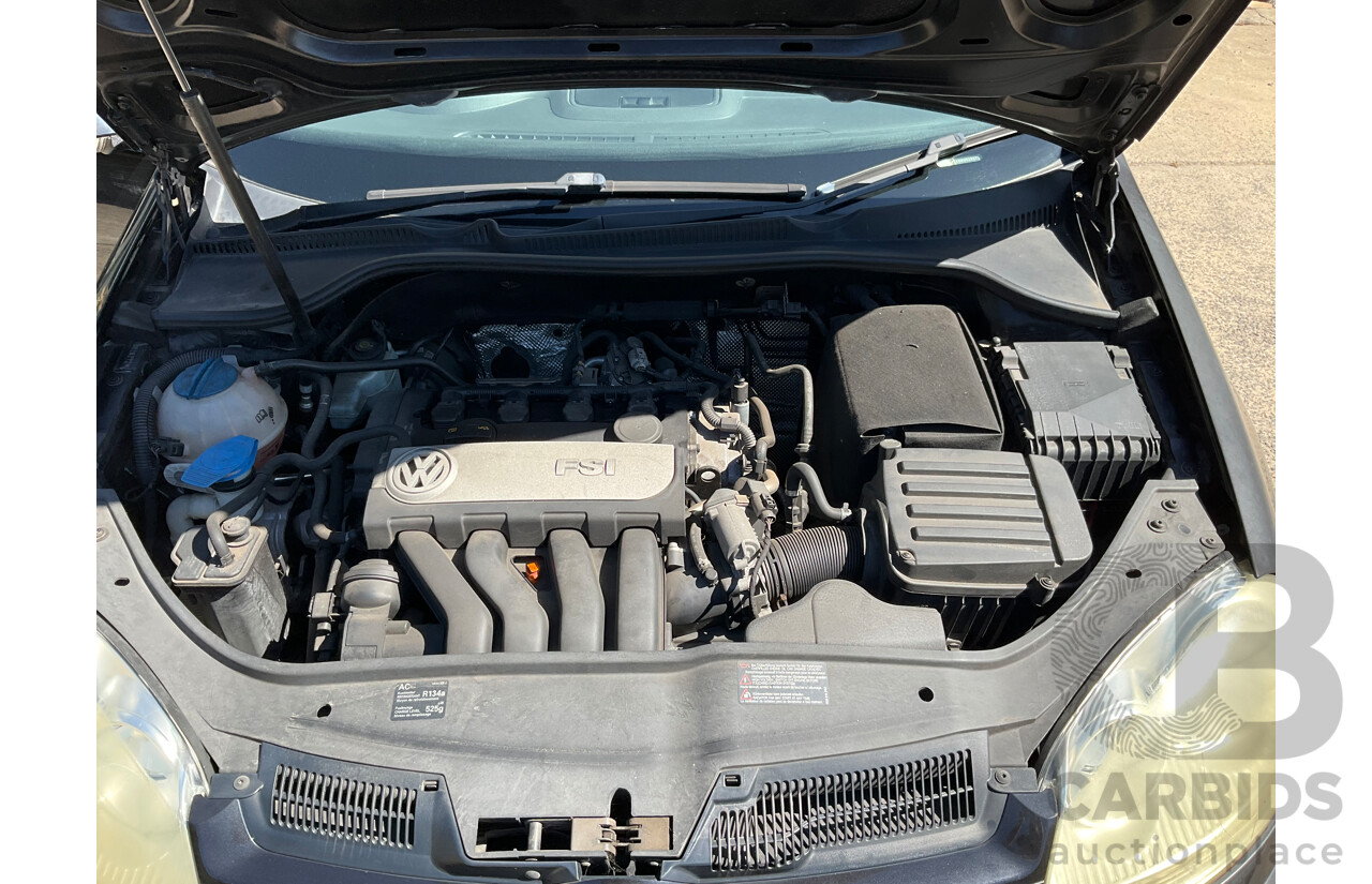 6/2008 Volkswagen Golf 2.0 TDI Pacific 1K MY08 Upgrade 5d Hatchback Deep Black Pearl Turbo Diesel 2.0L