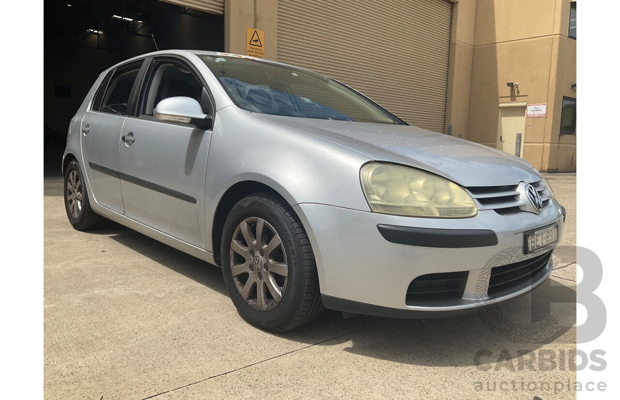 12/2007 Volkswagen Golf 1.6 Comfortline 1K MY08 UPGRADE 5d Hatchback Reflex Silver Metallic 1.6L