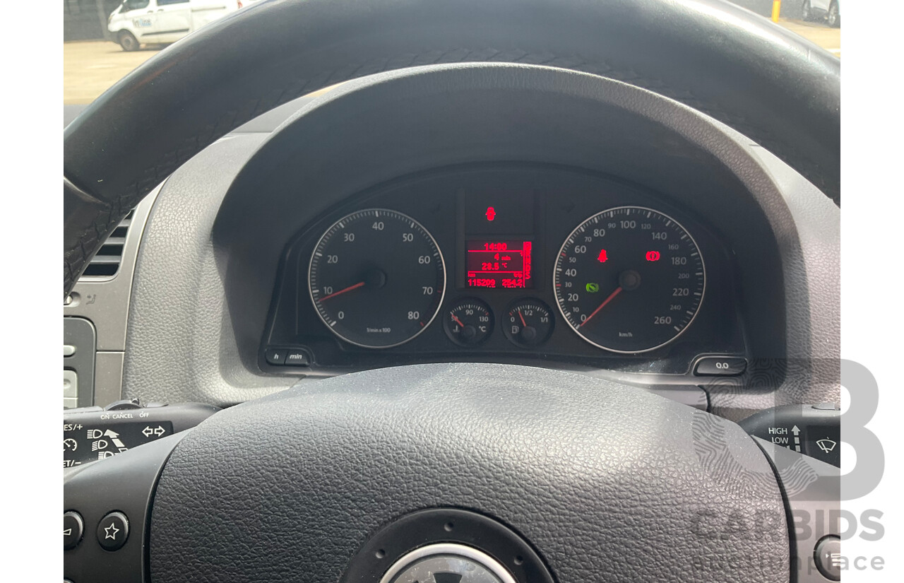 12/2007 Volkswagen Golf 1.6 Comfortline 1K MY08 UPGRADE 5d Hatchback Reflex Silver Metallic 1.6L