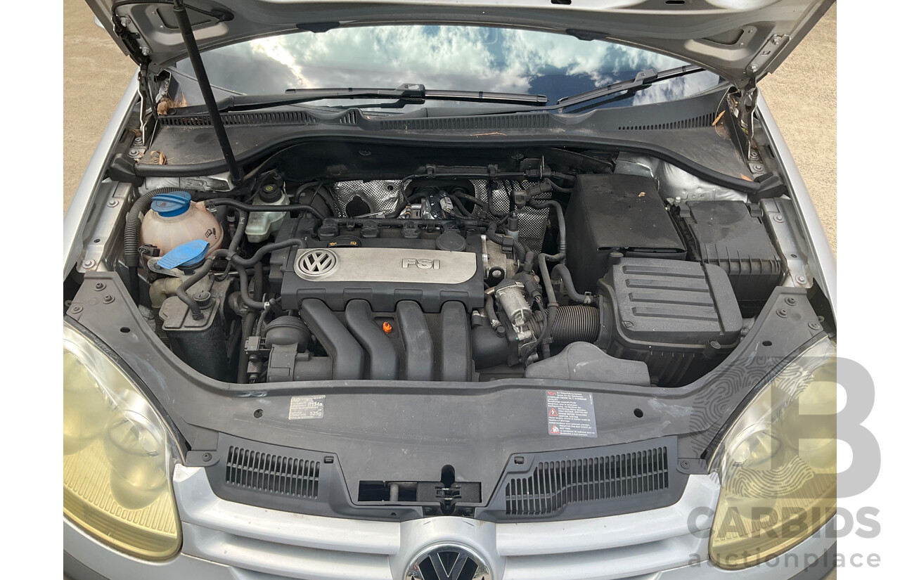 12/2007 Volkswagen Golf 1.6 Comfortline 1K MY08 UPGRADE 5d Hatchback Reflex Silver Metallic 1.6L
